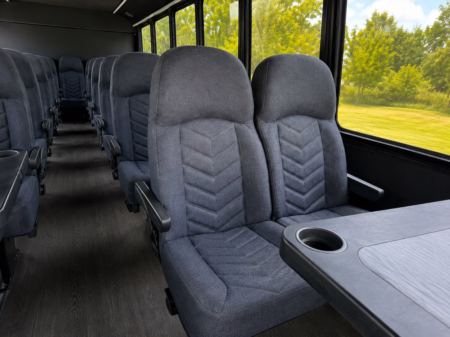 fort collins 18 passenger minibus inside