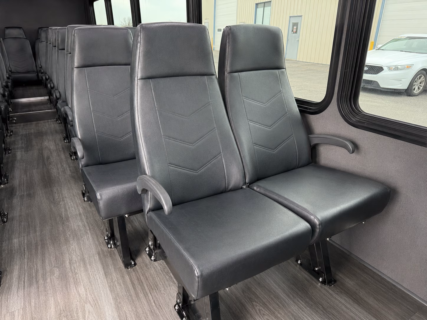 fort collins 18 passenger minibus interior