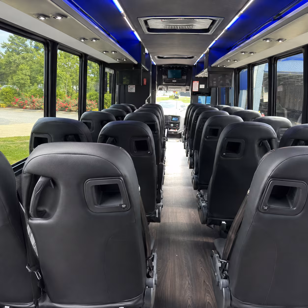 fort collins 25 passenger minibus inside