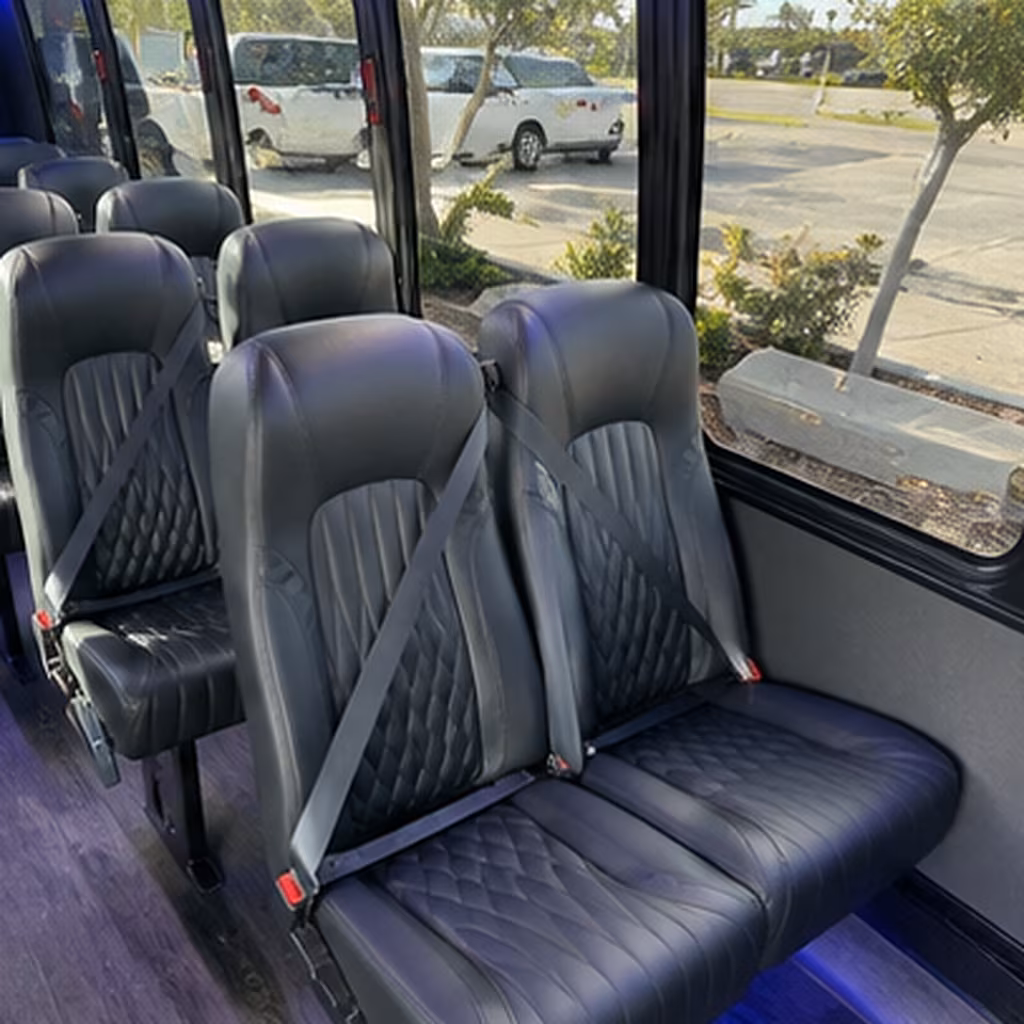 fort collins 25 passenger minibus interior