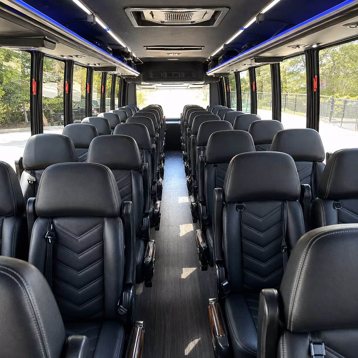 fort collins 30 passenger minibus inside