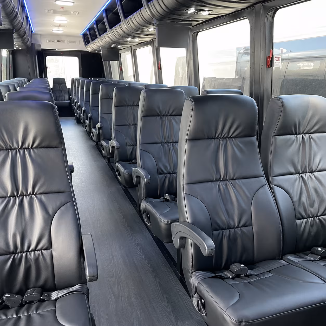 fort collins 35 passenger minibus interior