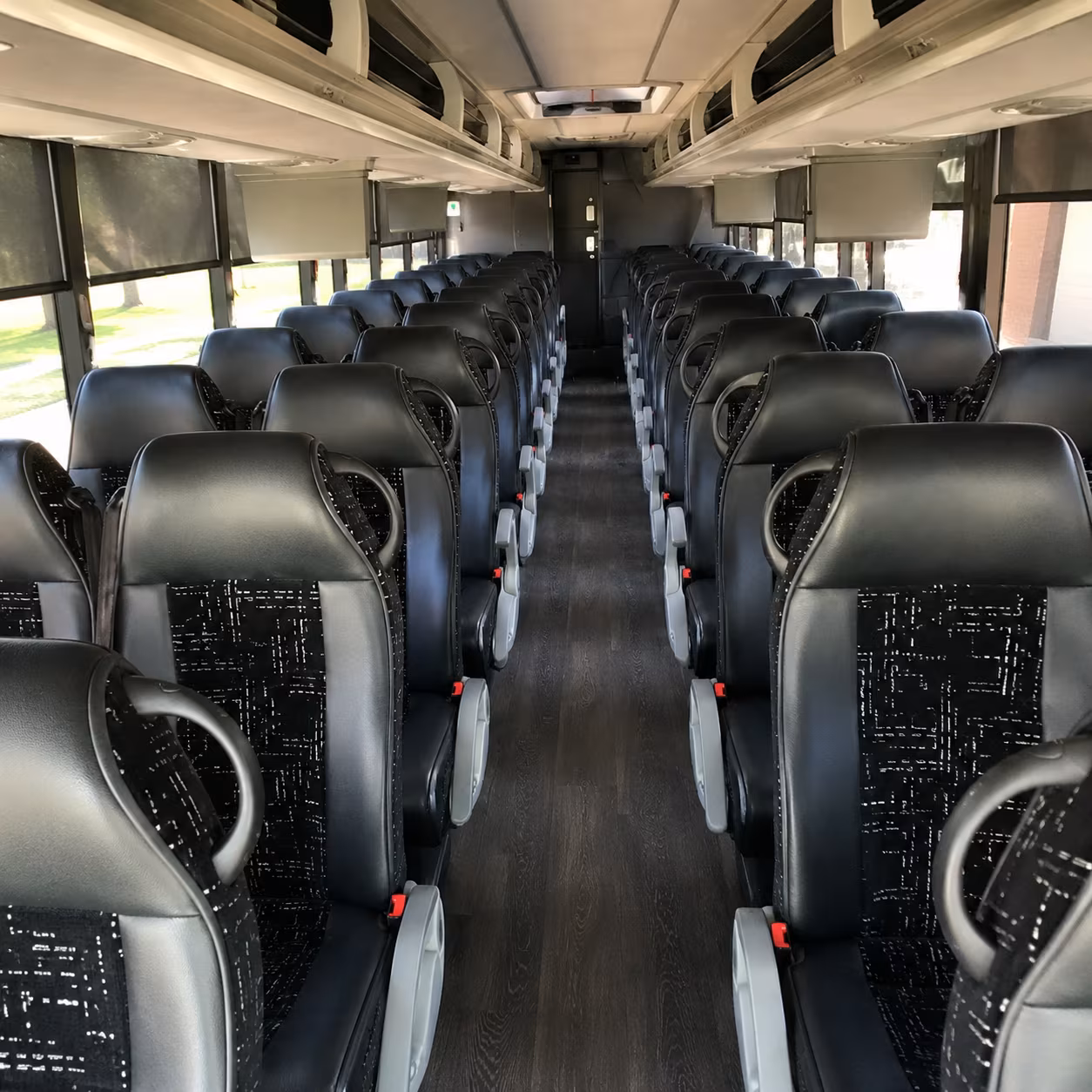 fort collins 56 passenger charter bus interior