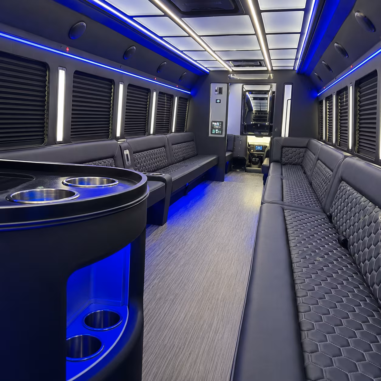 fort collins party bus rental interior