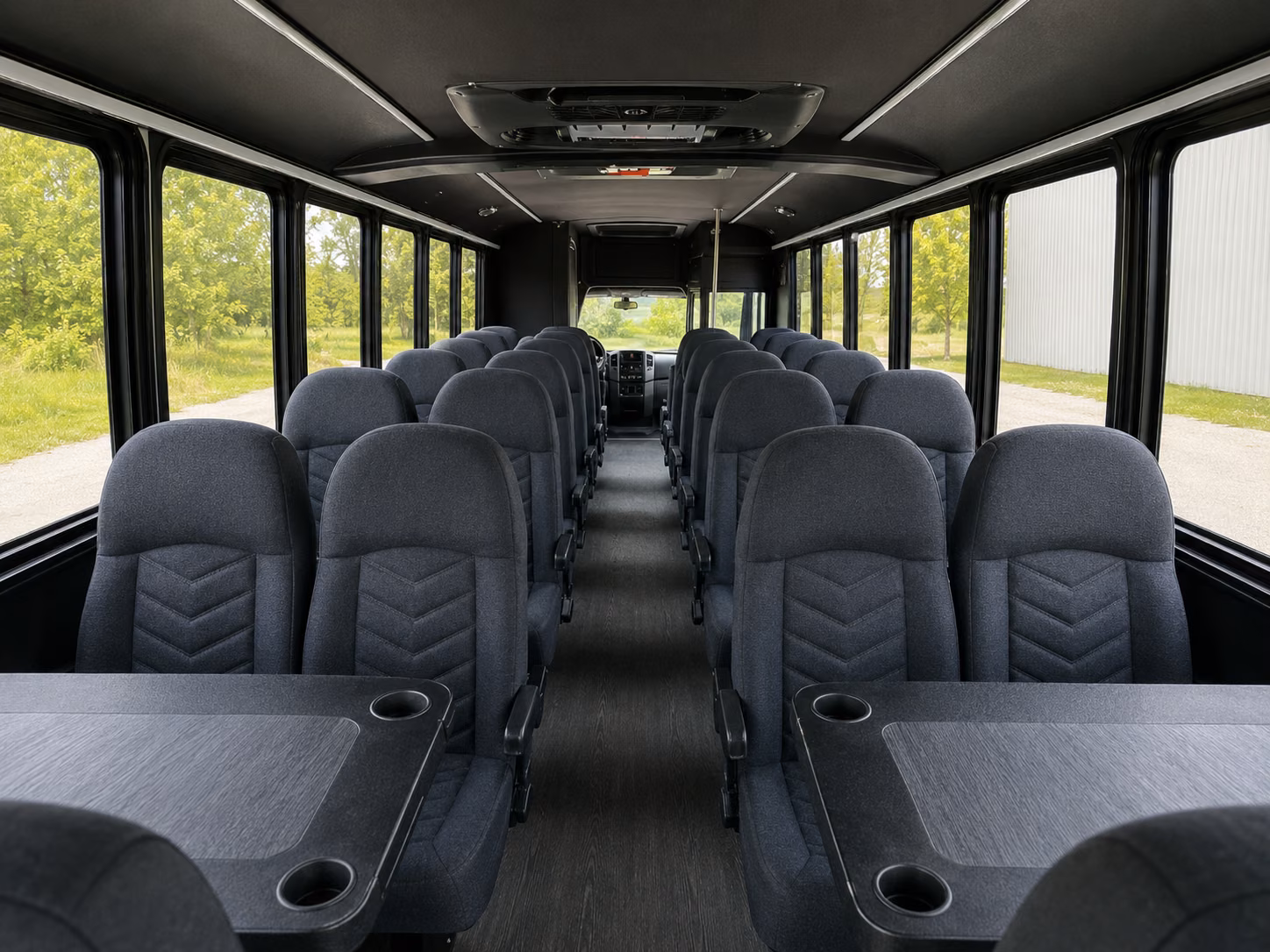 shuttle buses for fort collins wedding guests between hotels and venues
